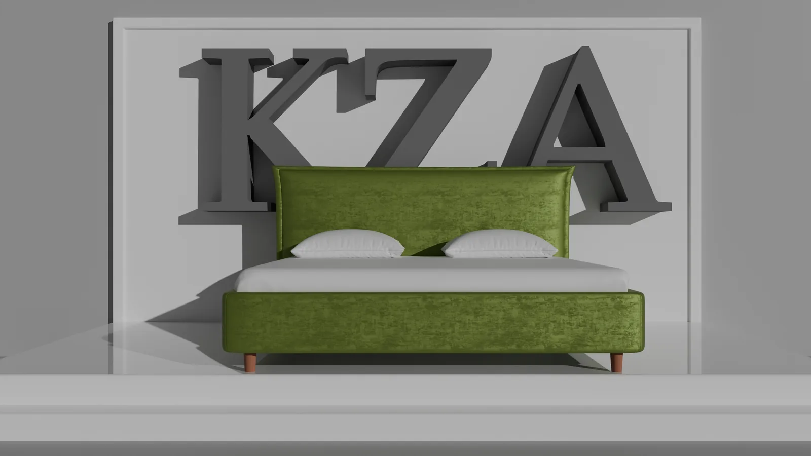Cama ELARA detalle cabecero — KZA Design