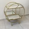 Carrito Bar Circular detalle — KZA Design
