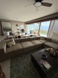Sala modular KZA Design — vista frontal